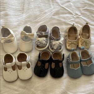 Adorable Baby Walker Shoes Set - White, Black, Blue, Gold